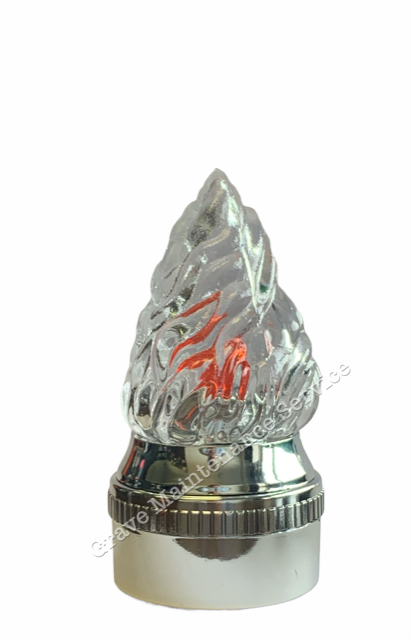 GMS-C2- Electric Candle (Silver base / white light)