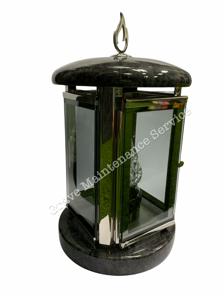 GMS-L31 Granite Lantern - SILVER FLAME