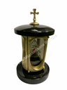 GMS-L13 Granite Lantern - GOLD CROSS