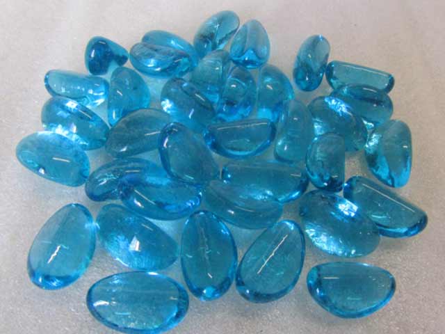Turquoise Glass Pebbles 25kg Bag