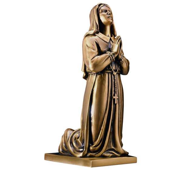 GMS-F20 - St. Bernadette Bronze Coated Statue
