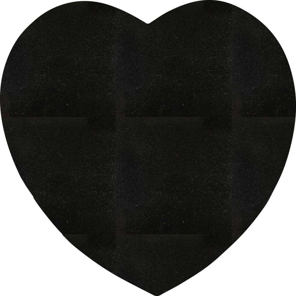 Heart Plaque 16" x 16" x 2" (India Grey (Sadalahari Grey))