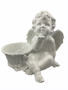 [DA11-2] GMS-F11- Kissing Angel With A Planter (Glossy White)