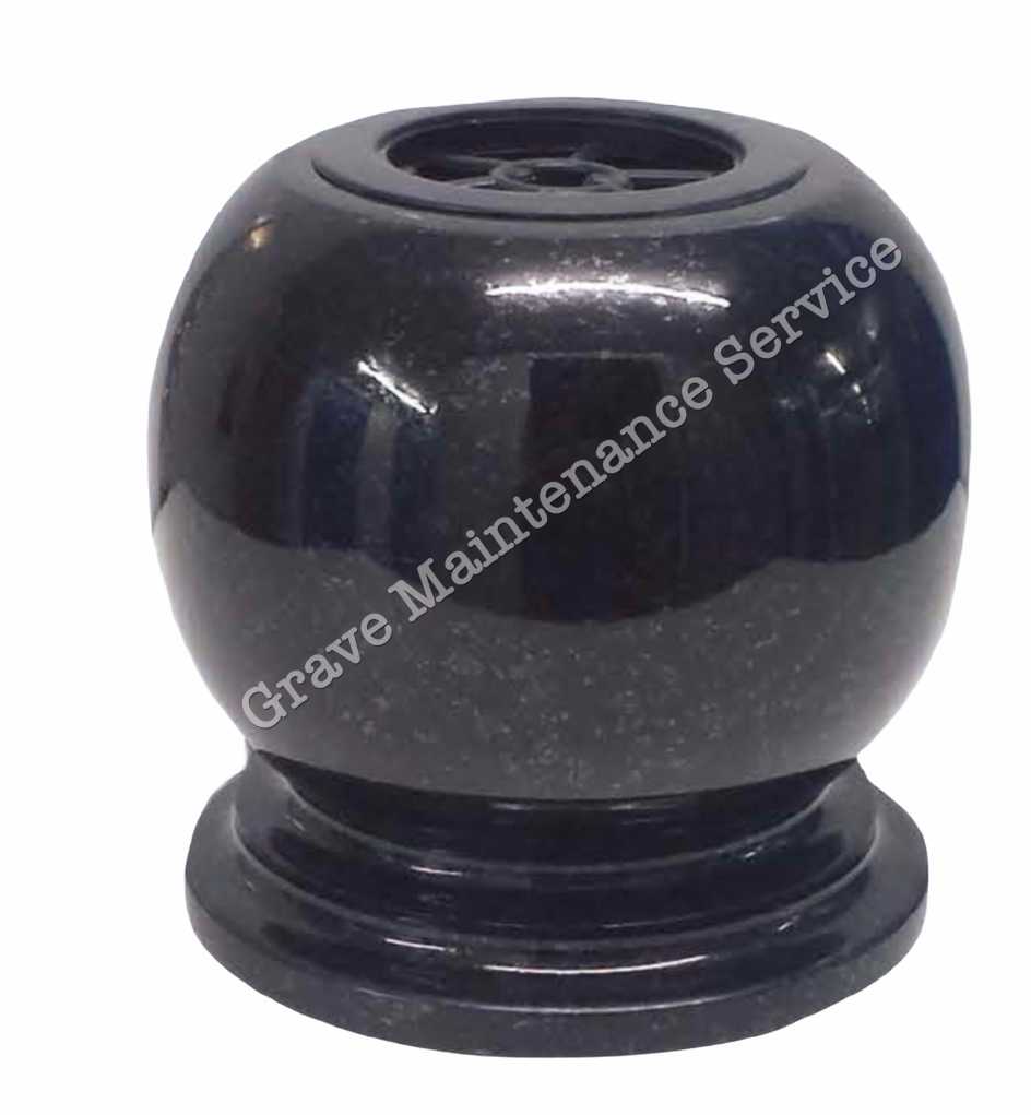 PS-V08 - Granite Ball Vase 20cm