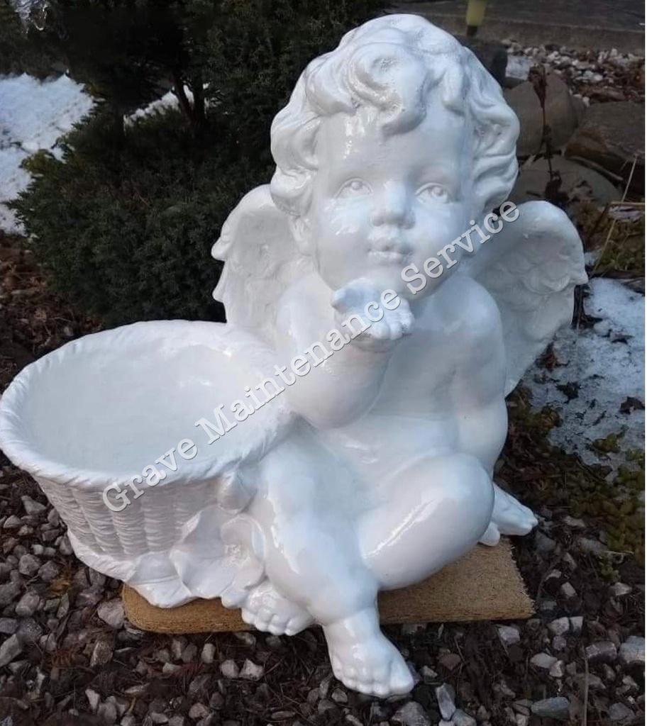 GMS-F11- Kissing Angel With A Planter