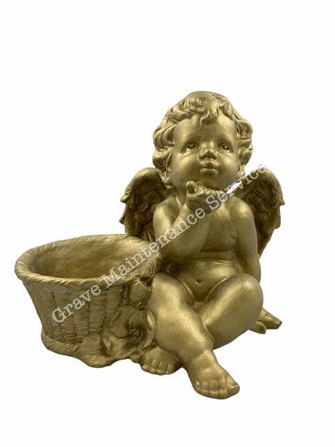 GMS-F11- Kissing Angel With A Planter