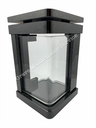 GMS-L10 - Square Granite Lantern With Round Edges (Premium Black)