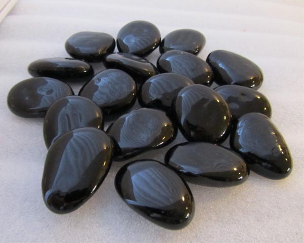 Black Glass Gems - Large - 25kg Bag