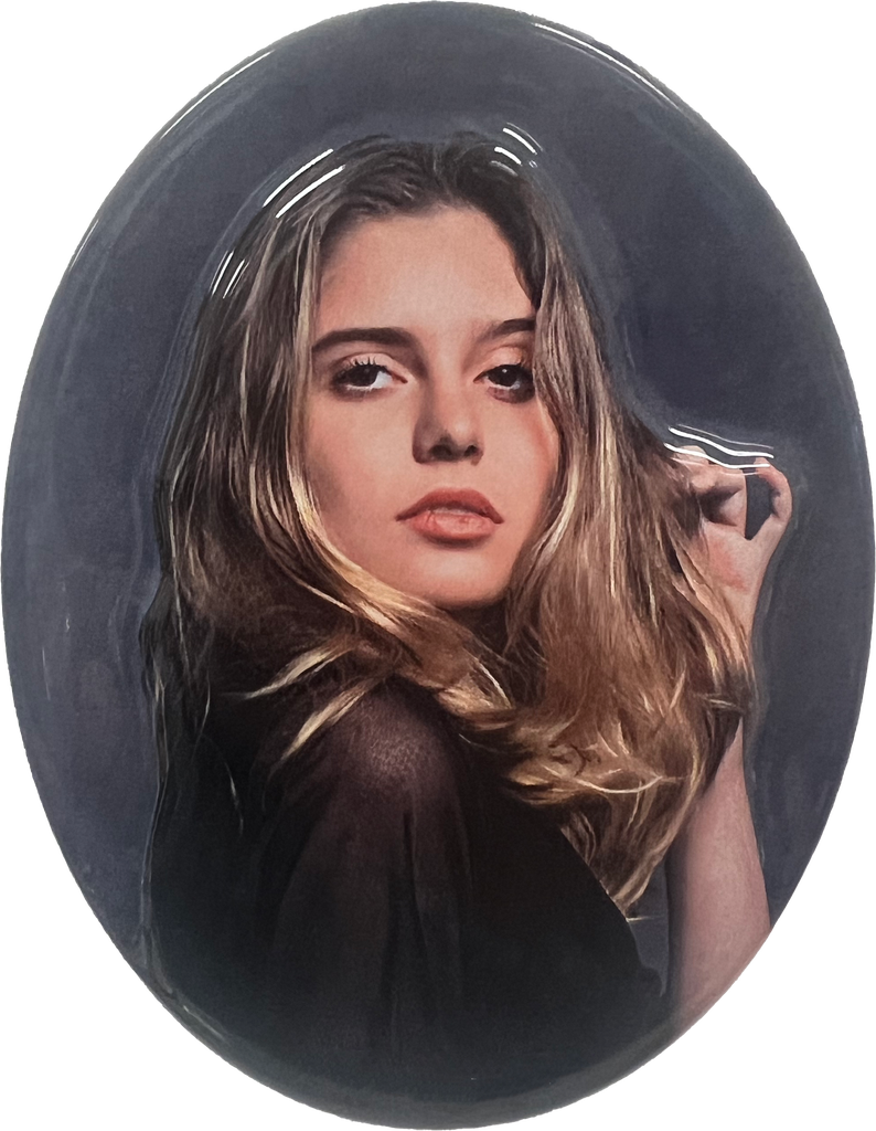3D Ceramic Photo - Oval (9 x 12 CM - Standard Size)