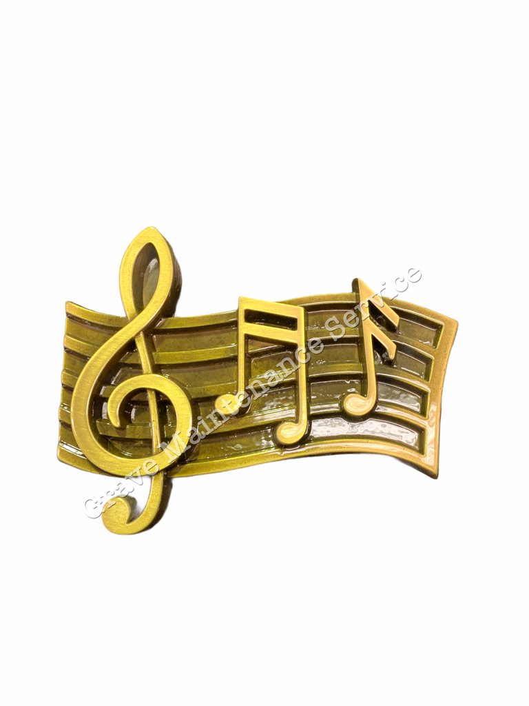 Bronze Music Notes