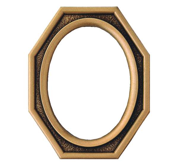 Octagonal Bronze photograph frame 