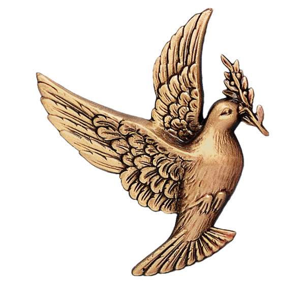 Bronze Dove (Left, 9x8x1 cm)