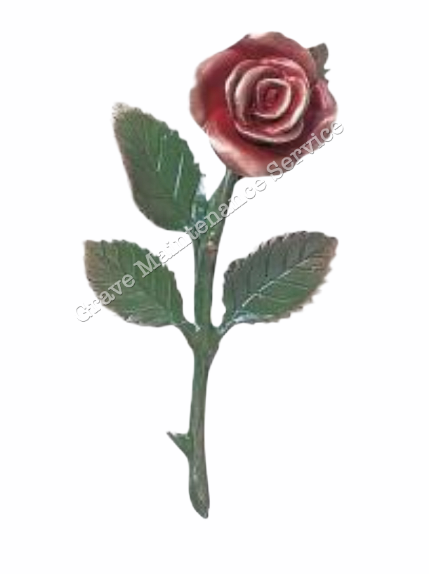 BJ-1552DR Bronze red roses