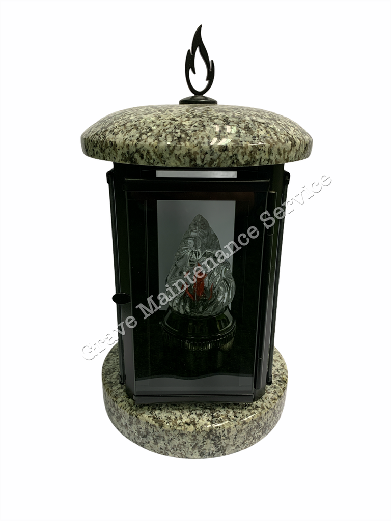 GMS-L30 Granite Lantern - BLACK FLAME